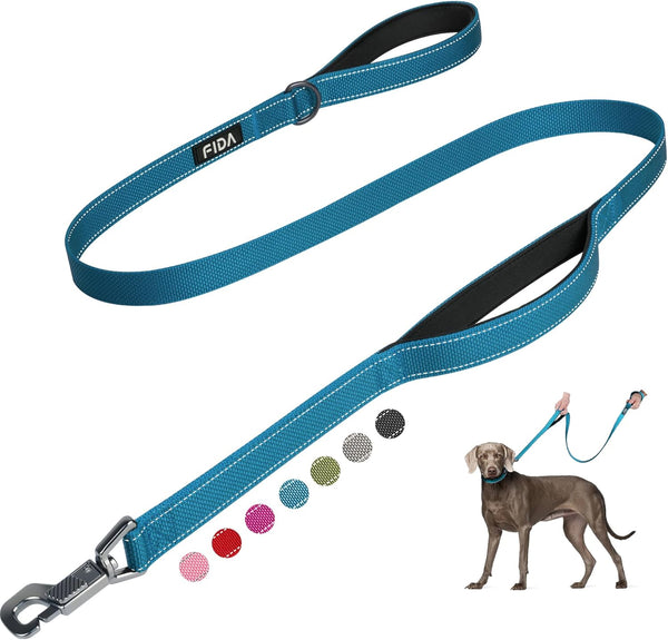 Padded Reflective Dog Leash – 5ft
