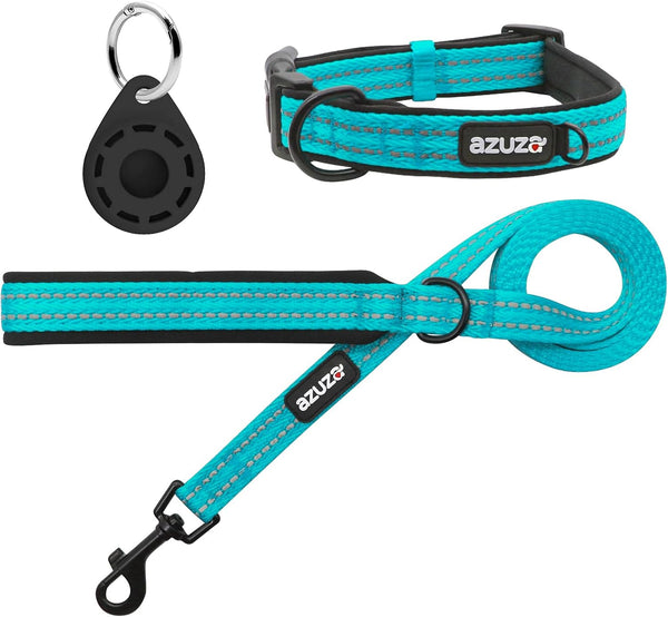 Leash & Collar Set with AirTag Holder