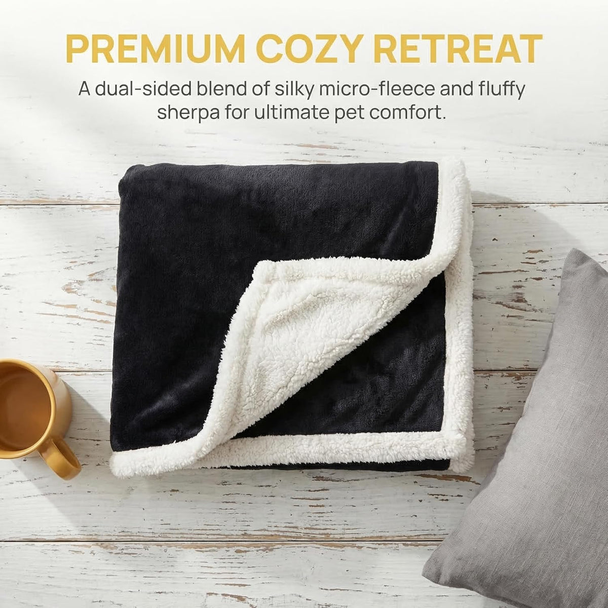 Cozy Fleece Pet Blanket – Large