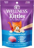 Kittles Crunchy Cat Treats, All Lifestages, Kitten to Senior, Natural, Grain Free, Tuna and Cranberry Flavor, 6 Oz Bag