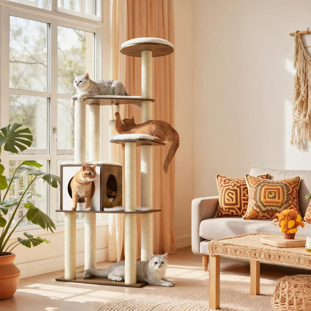 Cat Tree Condo with Perch