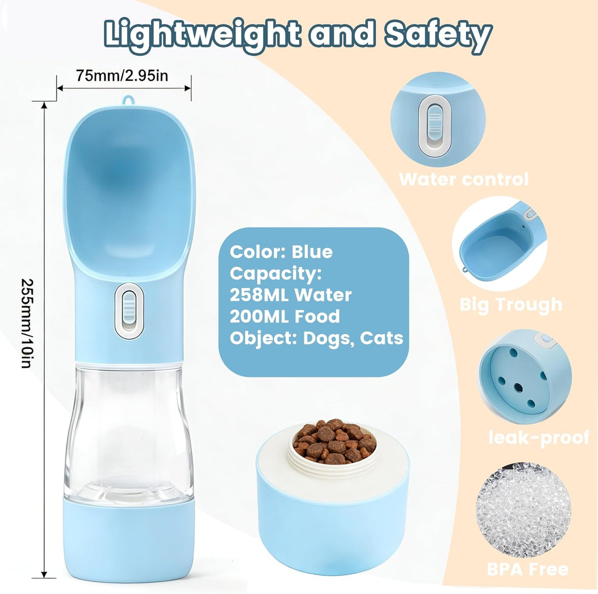 3-in-1 Travel Water Bottle