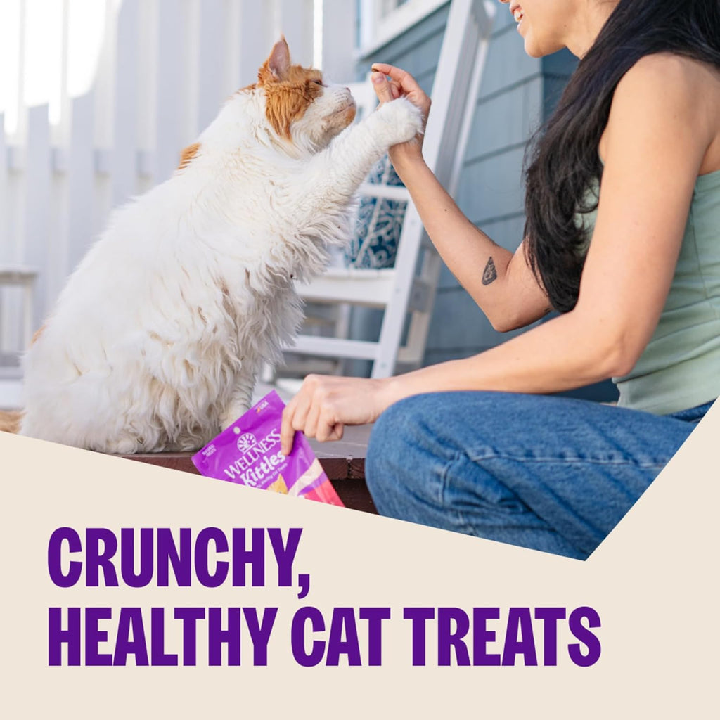 Kittles Crunchy Cat Treats, All Lifestages, Kitten to Senior, Natural, Grain Free, Tuna and Cranberry Flavor, 6 Oz Bag