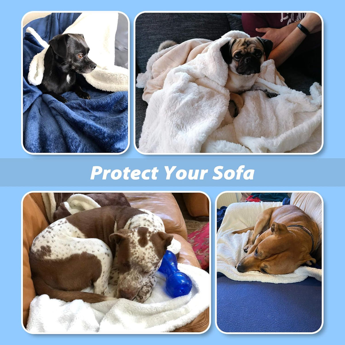 Cozy Fleece Pet Blanket – Large