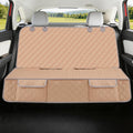 Dog Car Seat Cover for Back Seat Waterproof Backseat Protector, Nonslip Rear Seat Cover for Kids,Universal Size Fits Cars Trucks Suvs (Beige)