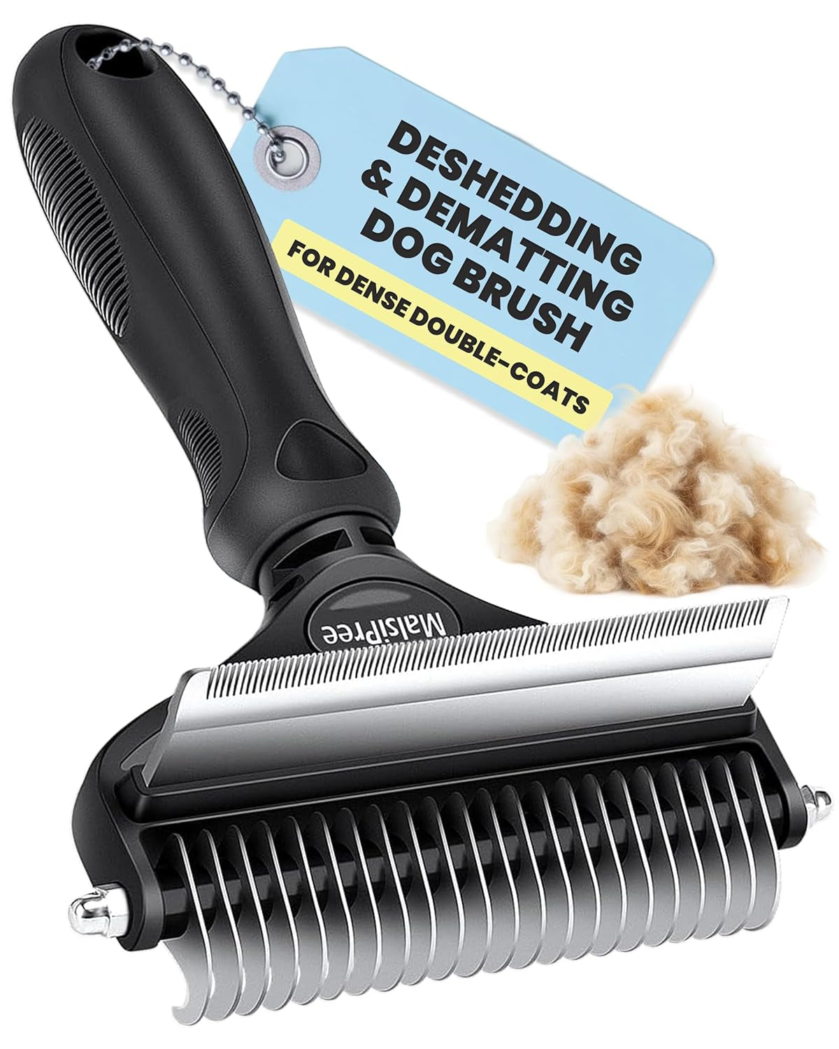 2-in-1 Deshedding Dog Brush