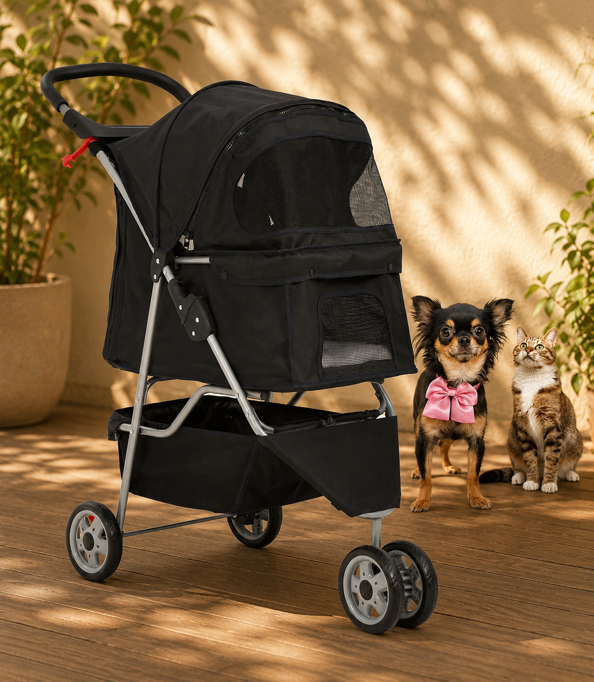 3-Wheel Pet Stroller