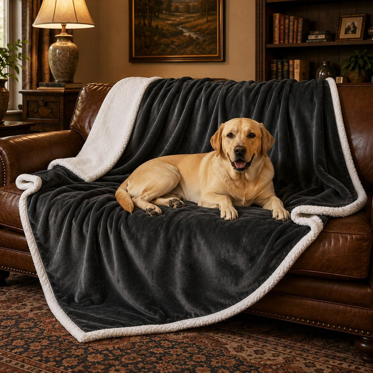 Cozy Fleece Pet Blanket – Large