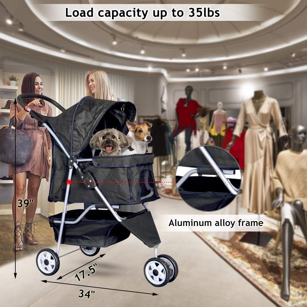 3-Wheel Pet Stroller
