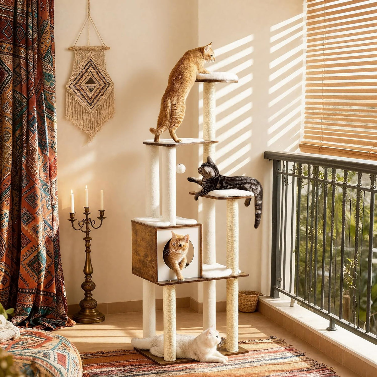 Cat Tree Condo with Perch