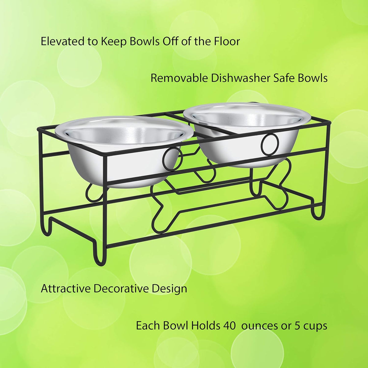 Stainless Steel Dog Bowl Set