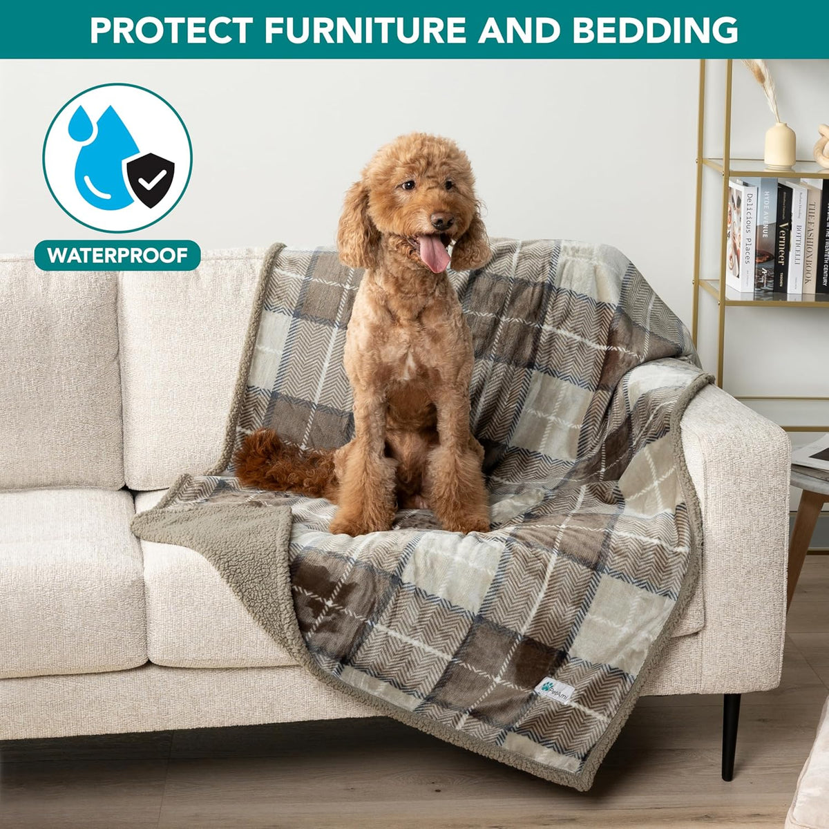 Reversible Waterproof Pet Blanket