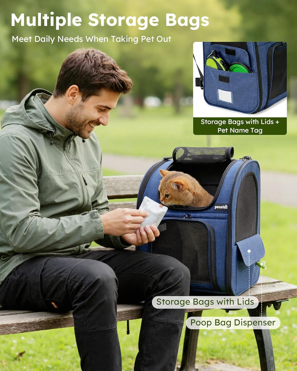 Expandable Cat&Dog Backpack Carrier