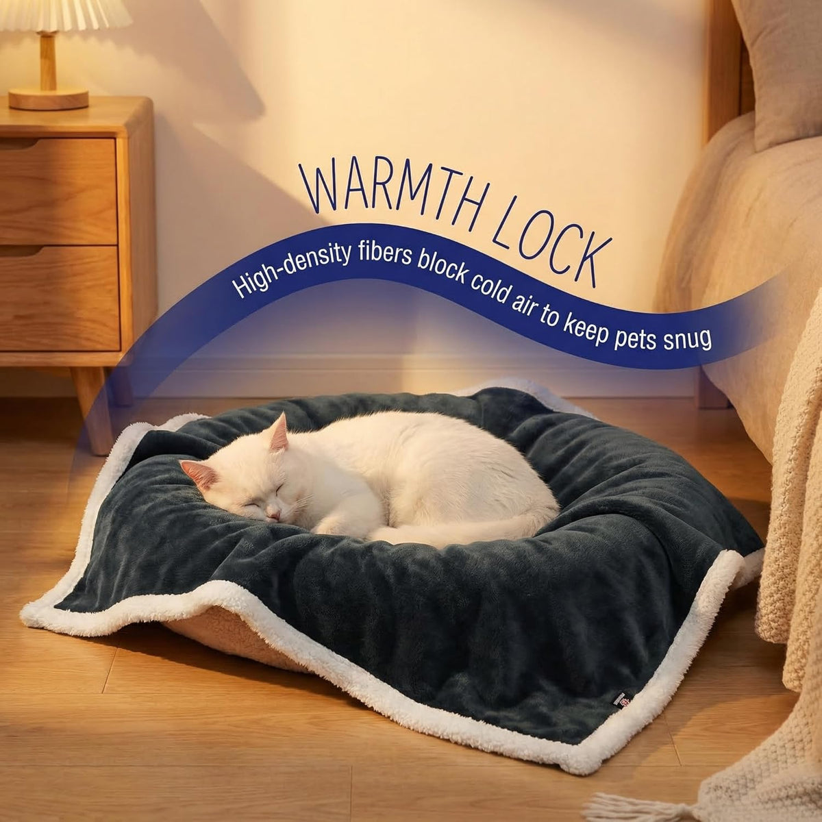 Cozy Fleece Pet Blanket – Large