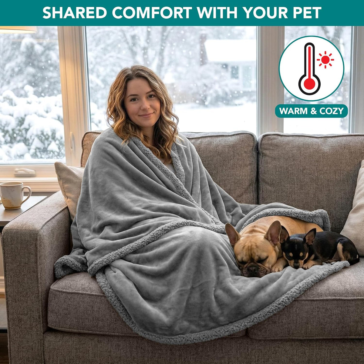 Waterproof Sherpa Blanket – Queen