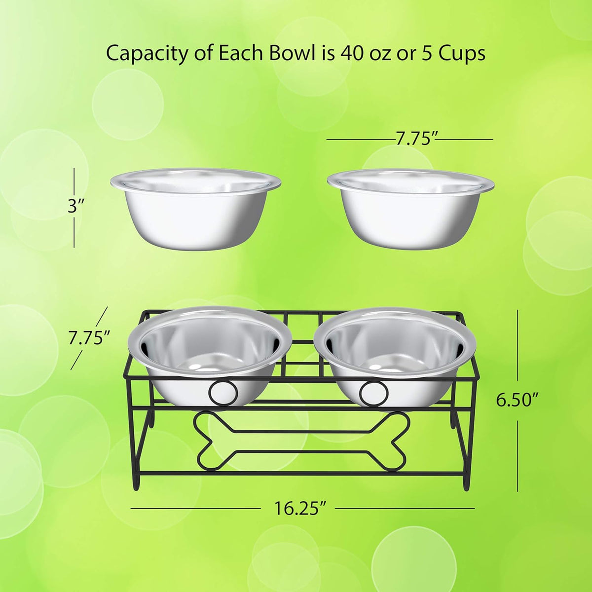 Stainless Steel Dog Bowl Set