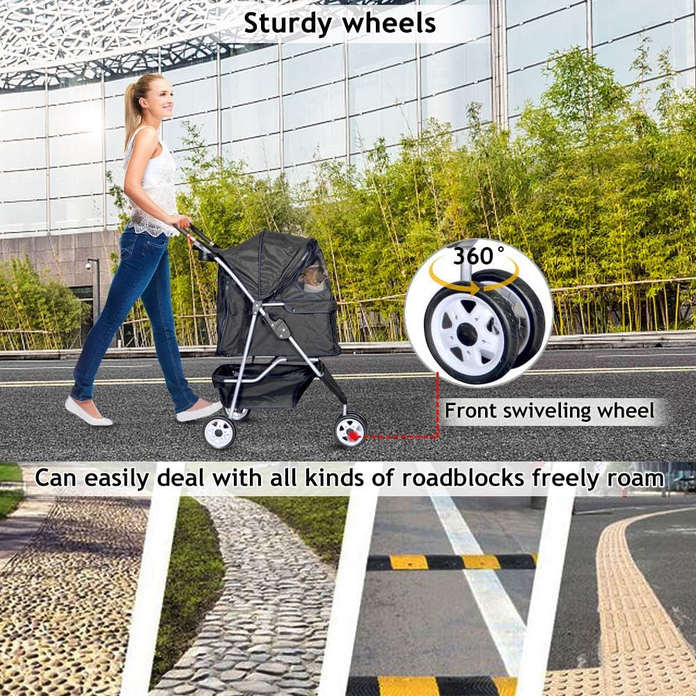 3-Wheel Pet Stroller