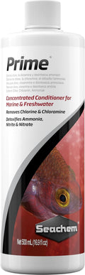 Prime Fresh and Saltwater Conditioner - Chemical Remover and Detoxifier 500 Ml | Chemical Remover and Detoxifier