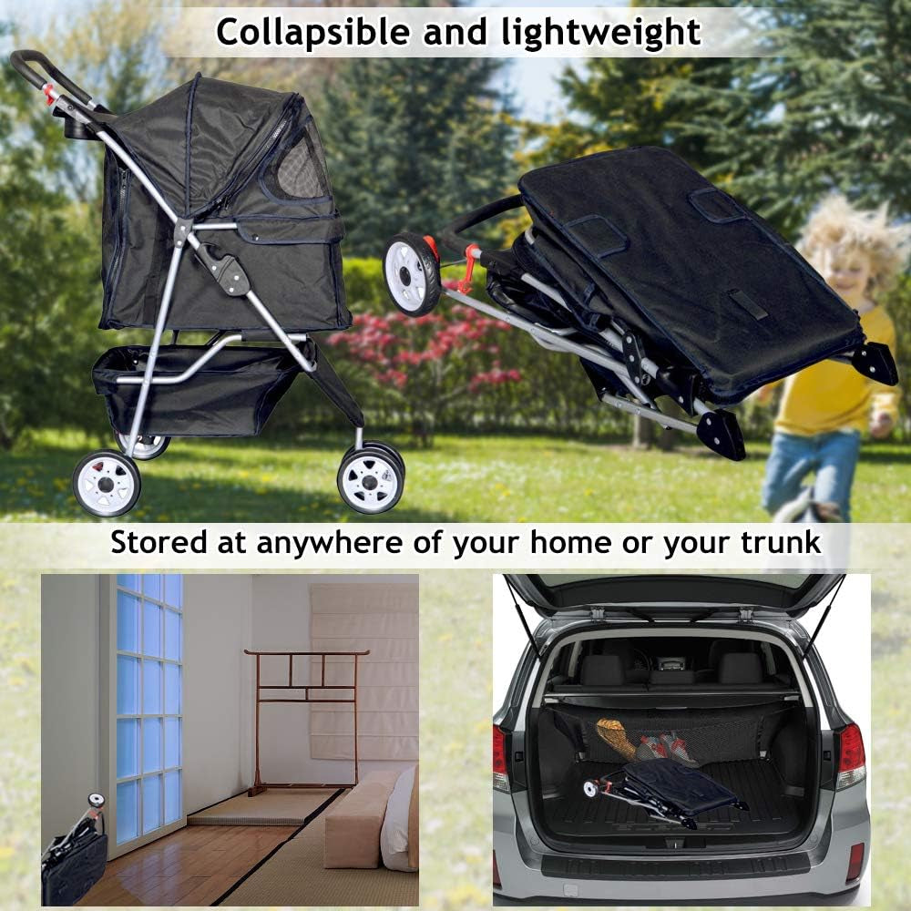 3-Wheel Pet Stroller