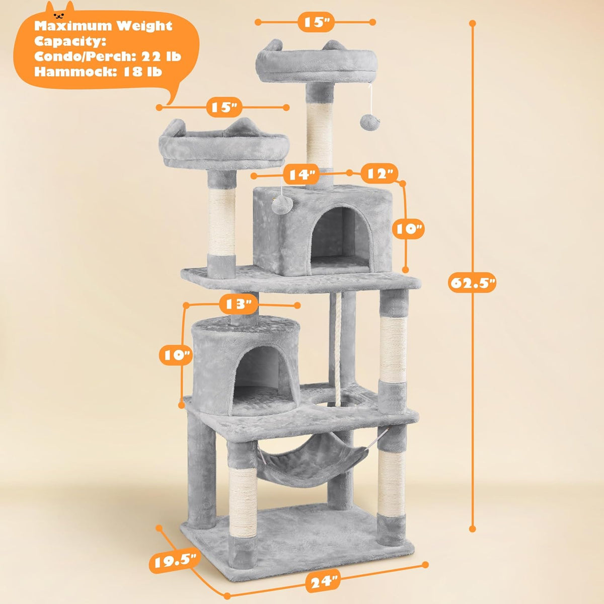 Cat Tree with Hammock