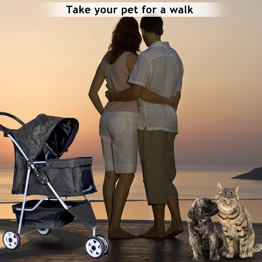 3-Wheel Pet Stroller