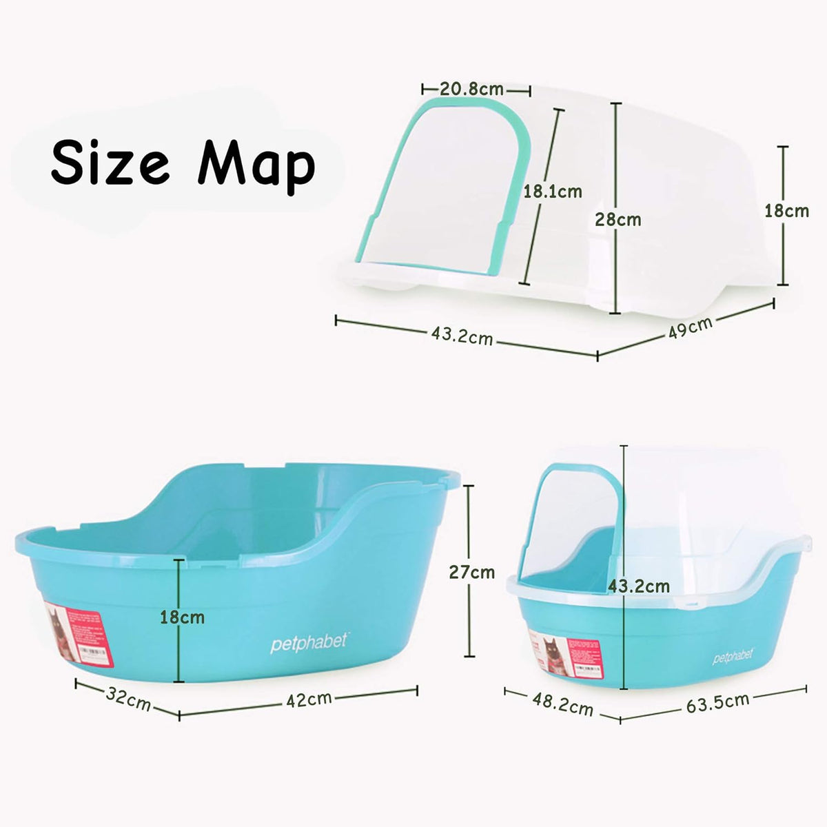Jumbo Hooded Litter Box