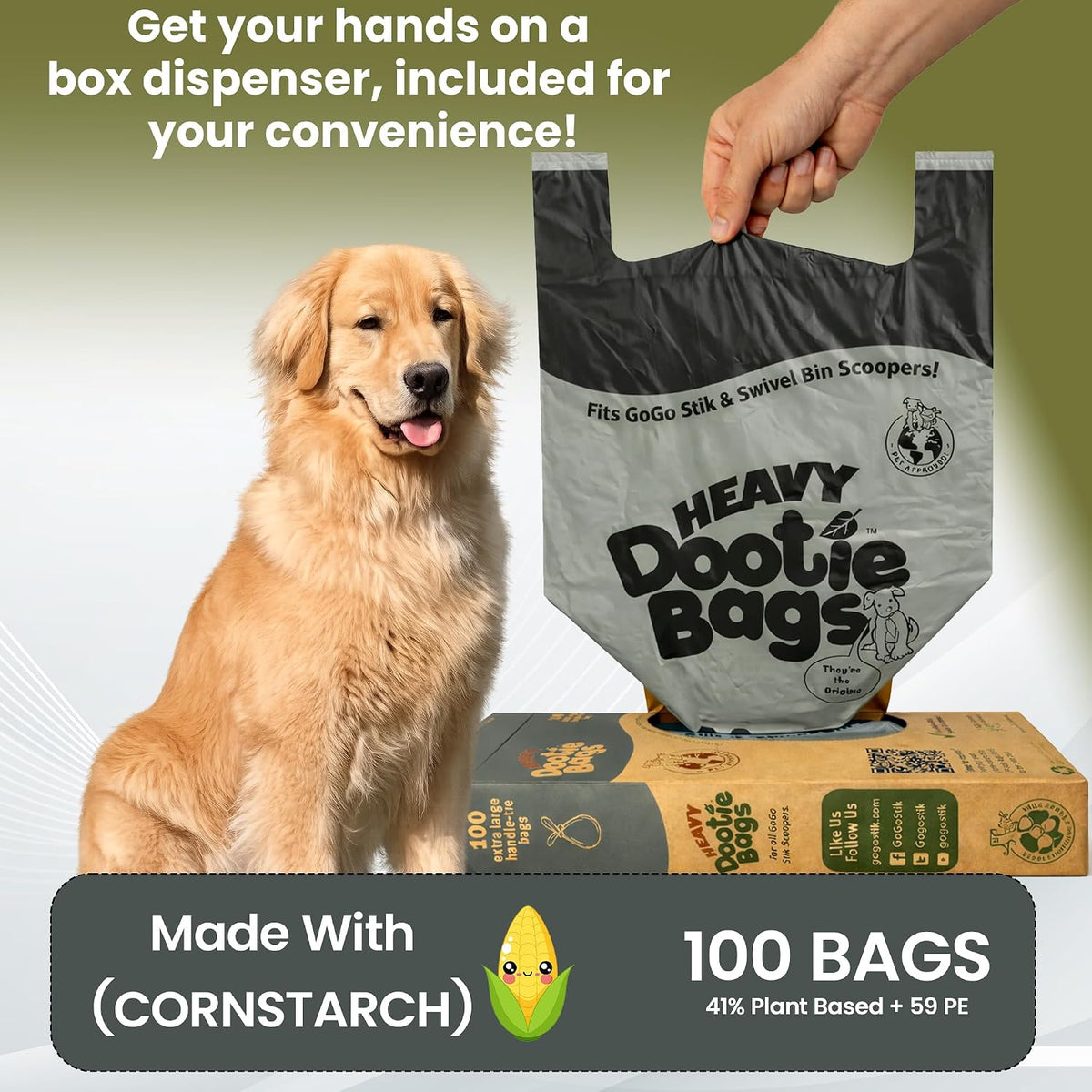 Cornstarch Dog Poop Bags