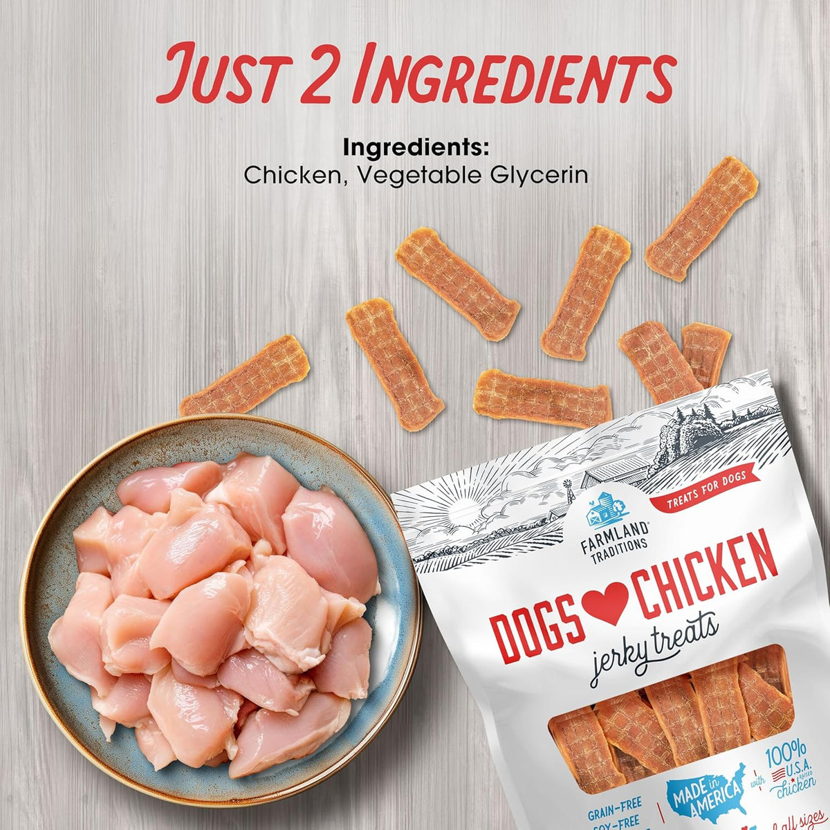 All-Natural Chicken Jerky Treats
