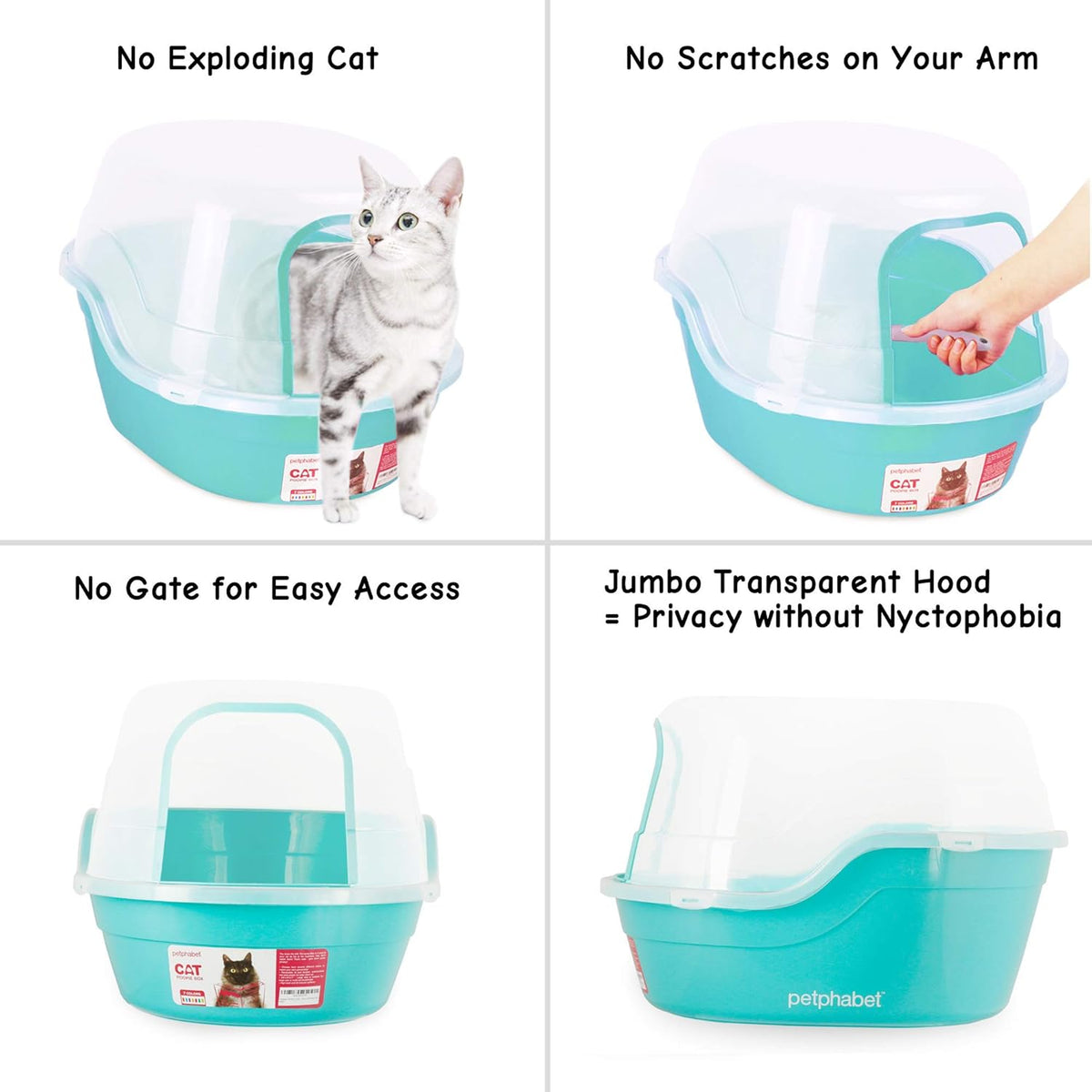 Jumbo Hooded Litter Box