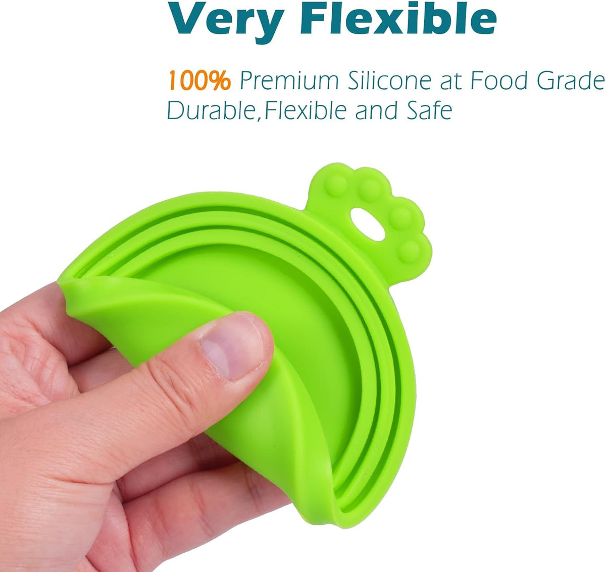 Silicone Can Lid Covers – 5 Pack