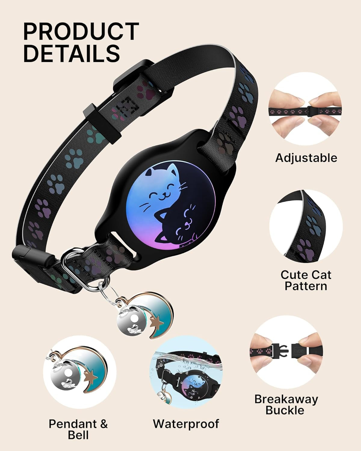 AirTag Cat Collar – 2 Pack