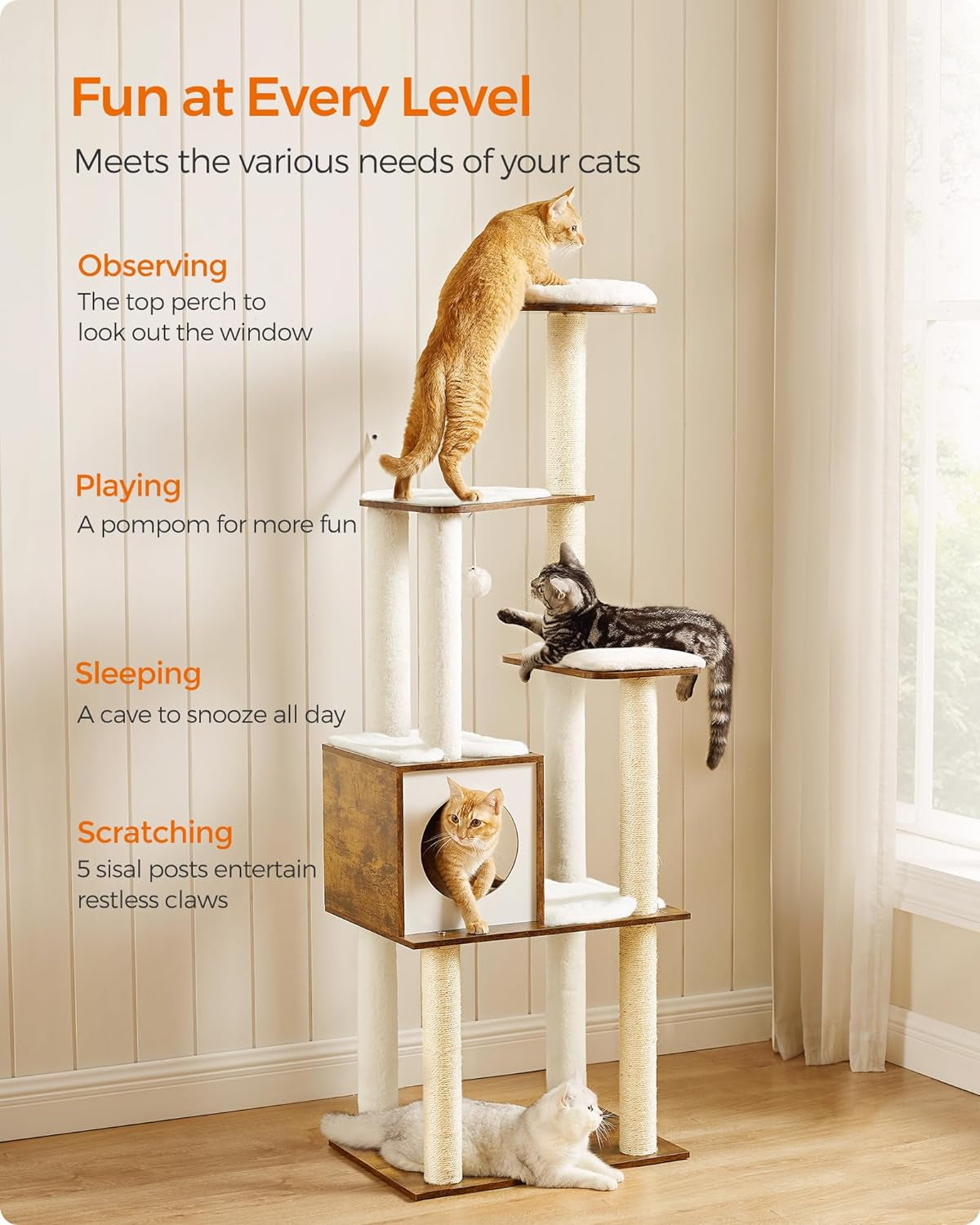 Cat Tree Condo with Perch