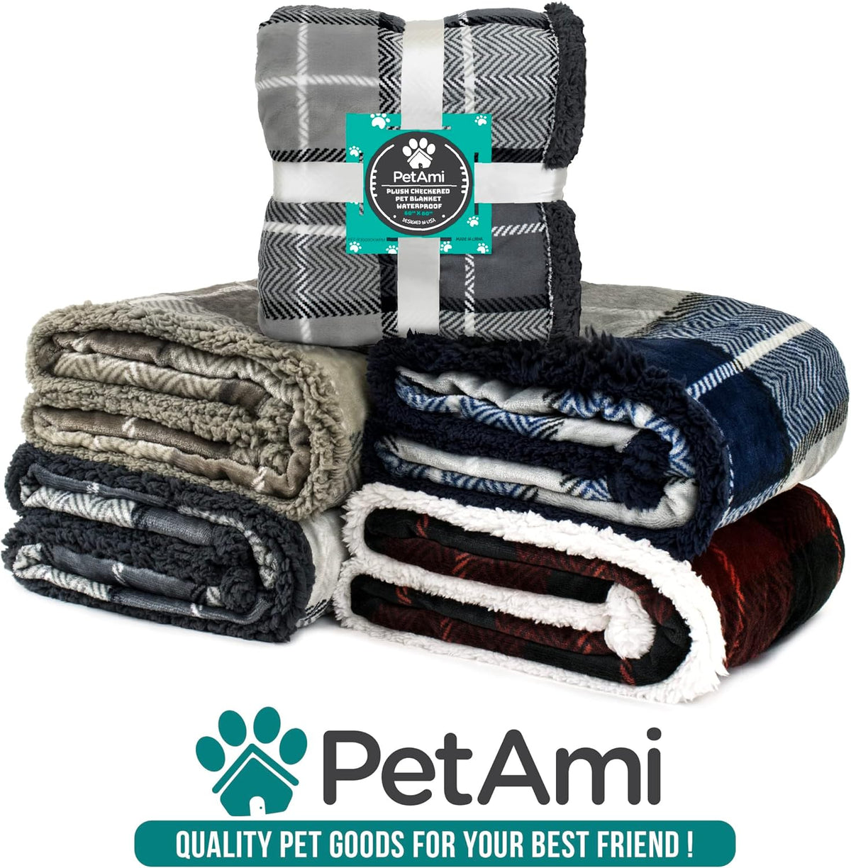 Reversible Waterproof Pet Blanket